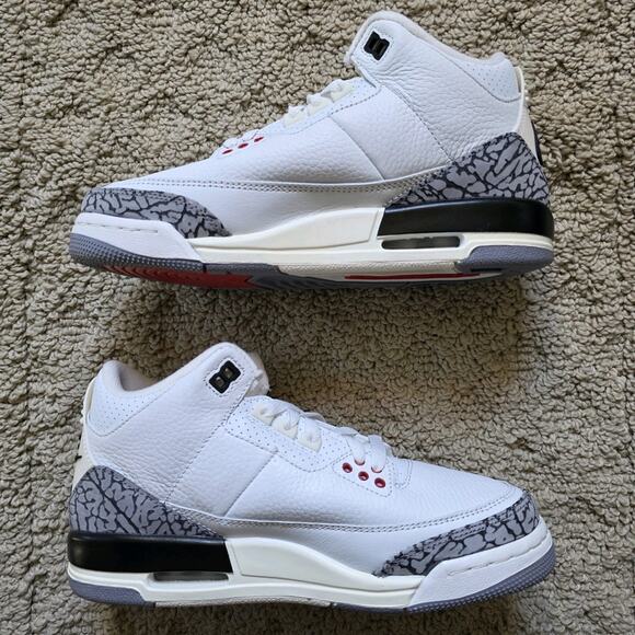 Air Jordan 3 Retro Mid White Cement Reimagined Brand New Sz 6Y - Picture 3 of 8